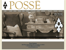 Tablet Screenshot of possefurniture.com